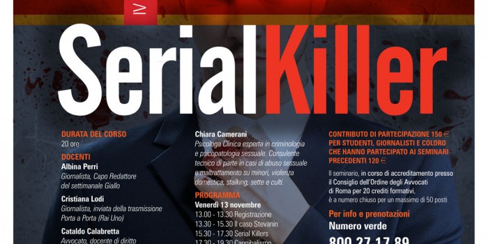 Un seminario per entrare nelle menti dei serial killer