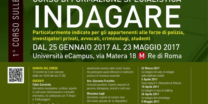 Indagare: il nuovo corso Nerocrime per sapere tutto sulle indagini