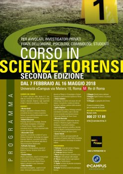 Il corso giusto per capire le Scienze Forensi lo propone Nerocrime