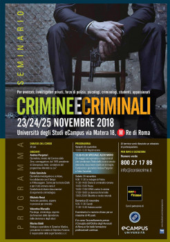 Crimini e criminali al di là dai luoghi comuni, nel nuovo seminario Nerocrime