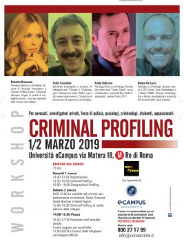 Il Criminal Profiling lo spiega il nuovo seminario Nerocrime